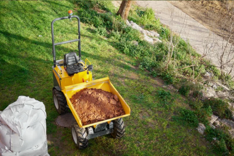 cleaning up stump grinding debris