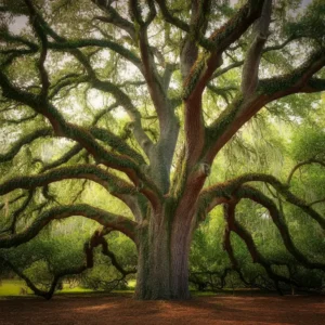 ai generated oak tree in louisiana