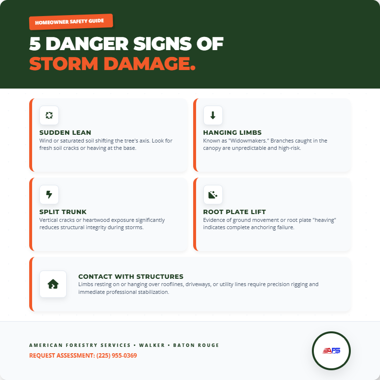 5 danger signs of storm damage to trees