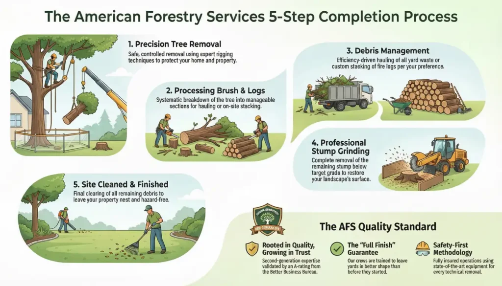 american forestry services 5 step completion process